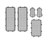 XAQRYQO Piezas de radiocontrol para Traxxas para TRX-4 Red Protectora De Malla Metal para Ventanas 1/10 RC Crawler Car Accesorios Actualización