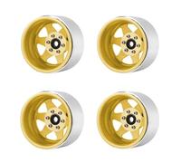 XAQRYQO Piezas de radiocontrol para TRX4 para Axial para SCX10 90046 UTB18 1/10 RC Carrero 8.9 Mm De Metal 1. "Bordeo La Rueda Cuentas(Yellow)