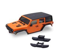 XAQRYQO Piezas de radiocontrol para TRX4M para Bronco para Defender para Wrangler 1/18 RC Crawler para Chasis ABS Hardtop Body Kit con Parachoques Delantero Trasero(Yellow)