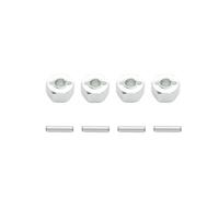 XAQRYQO Piezas para Coches RC para 1/10 para Traxxas para Slash 4x4 para MJX H16 16207 RC Piezas Actualización 4 De Montaje Adaptador para Cubo Hexagonal Rueda Aluminio 12 Mm Espesor 7(Silver)