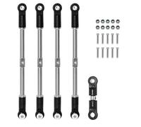 XAQRYQO Piezas para Coches RC para Arrma 1/8 para Karton para Outcast 1/7 para Accesorios Grandes 5 Uds Tensores De Acero Camber Links Toe Linkage Set