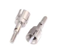 XAQRYQO Piezas para Coches RC para HSP 02033 Rueda De Acero Eje 1/10 Velocidad 4WD para Nitro Power para Monster Truck RC Car para 94123/94111/94106/94107/94103(Silver)