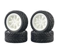 XAQRYQO Piezas para Coches RC para SG1603 para SG1604 para SG1605 para Udirc UD1601 UD1602 UD1603 UD1604 1/16 RC Car Upgrade Parts 4 Piezas Neumático De Goma Rueda(White)