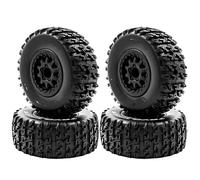 XAQRYQO Piezas para Coches RC para Slash para Arrma para Senton para HuanQi 727 1/10 RC Car 4 Uds Neumáticos De Camión Recorrido Corto 112mm Rueda con Hex. 12mm(C)