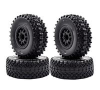 XAQRYQO Piezas para Coches RC para Slash para Arrma para Senton para HuanQi 727 1/10 RC Car 4 Uds Neumáticos De Camión Recorrido Corto 112mm Rueda con Hex. 12mm(D)