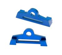 XAQRYQO Piezas para Coches RC para Traxxas para Slash 4x4 para VXL 1/10 RC Accesorios De Actualización Automóvil Soporte Batería para Alto Metal Sujeción hacia Abajo con Correa(Blue)