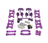 XAQRYQO Piezas para Coches RC para Wltoys 1/14 144001 144002 144010 1/12 124016 124017 124018 124019 124007 para RIaarIo XDKJ-001 XDKJ-006 AM-X12 RC Piezas De Mejora Accesorios Metal(Purple)