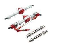 XAQRYQO Piezas RC para MN D90 D91 D96 D99S para MN99S MN96 MN90 MN99 FJ45 1/12 RC Cars Metal Gear Delantero Trasero Puente Eje Set Drive Shaft RC Cars Upgrade Parts Accesorios(Natural)