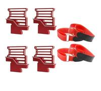 XAQRYQO Piezas RC para Traxxas 1/6 para XRT 8S Soporte De Batería para Alto De Metal con Correa De Batería Piezas De Actualización De Coche RC Accesorios De Repuesto para Coche(Red)