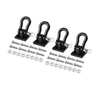 XAQRYQO Piezas RC para Traxxas para TRX4 para Axial para SCX10 D90 Gen8 1/10 RC Crawler Car Piezas Metal Remolque Hebilla Remolque Ganchos De Remolque Grilletes De Remolque De Escalada(Black)