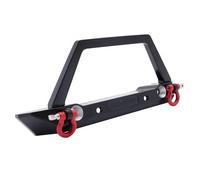 XAQRYQO RC Parachoques para Axial para SCX10 II III Pro para Traxxas para TRX4 1/10 RC Crawler, Parachoques Delantero De Metal, Luces, Lámparas, Accesorios Actualización