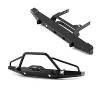 XAQRYQO RC Parachoques para Traxxas para TRX4 para Axial para SCX10 para LCG para Chasis Piezas De Mejora Parachoques Delantero Y Trasero Metal para Coche RC Crawler 1/10(Front and Rear)