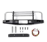 XAQRYQO RC Parachoques para Traxxas para TRX4 para Defender para Bronco para Axial para SCX10 90046 90047 Parachoques Delantero Anticolisión para Coche RC Crawler 1/10(Silver)