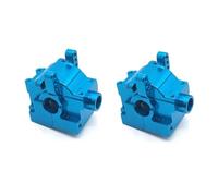 XAQRYQO RC Transmisión para JLB para Cheetah 11101 21101 J3 1/10 RC Coche para Carreras Piezas Mejoradas 2 Uds Caja De Cambios Metal Carcasa Diferencial(Blue)