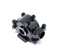 XAQRYQO RC Transmisión para Losi para Baja para Rock para Rey Caja De Cambios Delantera Metal, Carcasa, Accesorios Piezas Actualización Coche 1/10 RC(Black)