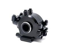 XAQRYQO RC Transmisión para Losi para Baja para Rock para Rey Caja De Cambios Frontal Metal Carcasa Mejorada 1/10 Accesorios Piezas Coche RC(Black)