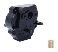XAQRYQO RC Transmisión para Traxxas TRX4M 1/18 Coche Trepador De Control Remoto Piezas Mejora Caja Cambios Metal Transmisión con Engranajes Internos(Black)
