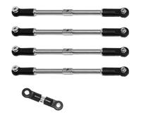 XAQRYQO Varilla de Tracción para Arrma 1/8 para Karton para Outcast 1/7 para Big para Rock Parts Barra De Enlace Delantera Y Trasera Acoplamiento Servo