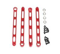 XAQRYQO Varilla de Tracción para MN para MN168 LC79 para MN78 para MN82 1/12 RC Car Metal para Varilla De Fijación Chasis Mejora del Marco Enlace Piezas Actualización(Red)