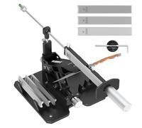 XARILK Sistema mejorado de afilador de cuchillos de precisión PRO GEN 2, herramienta profesional de aluminio resistente con piedras de diamante (320# 800# 2000#) para cuchillos de cocina, caza, pesca