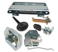 XARONF Accesorios de Excavadora for Takeuchi 175/150/160, Conjunto de Cerradura de Puerta de Cabina, manija Interior, manija Exterior, Cerradura de Cilindro, Bloque de Bloqueo (Color : Assembly)