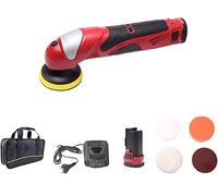 XARONF Pulidora de 12V con batería de Litio, máquina de Pulido Recargable, pulidora de Coche, máquina de Encerado de Velocidad Ajustable, Almohadillas pulidoras (Color : Kit2)
