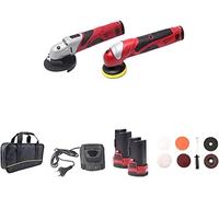 XARONF Pulidora de 12V con batería de Litio, máquina de Pulido Recargable, pulidora de Coche, máquina de Encerado de Velocidad Ajustable, Almohadillas pulidoras (Color : Kit3)