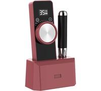 XARONF Taladro de uñas Recargable de 35000 RPM, Lima de uñas eléctrica inalámbrica sin escobillas Profesional, con Pantalla LCD y Carga inalámbrica for modelar manicura pedicura (Color : Red)