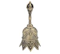 Xasbseulk Campanas de mano para personas mayores, timbre de profesor, timbre de mano, timbre de latón fuerte de metal para eventos deportivos, restaurante, iglesia, meditación y aula