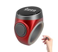 Xasbseulk Compteur Doigts Électronique - Bague Inteligente | Comptage Précis Boutons | Rappel Horaire Numérique Écran Large Accessoire Mémoire Prière Méditation Quotidienne