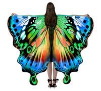 Xasbseulk Disfraz de - Fairy Butterfly Wings - Fairies Wing | ESTACTAS ALIMENTABLES MEDIO POLIESTE