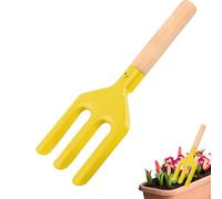 Xasbseulk Juego De Jardinería para Niños | Juguetes de Playa Pequeños con Mango de Madera,Juego De Herramientas De Jardín con Pala Y Horca | para Aflojar Plantar Niñas Niños Exterior Patio Piscina