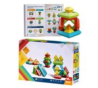Xasbseulk Juegos De Construcción Para Niños,Juego Interactivo De Construcción Para Apilar,Juego De 15 Apilables | Para Niños De 3 Años En Juego Educativo Para Motricidad Fina En Casa Y Guardería