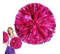 Xasbseulk Pomos de porristas, Poms de porristas,Pompones del Equipo de Baile Grande | Foil Dance Game Team Spirit Cheer, 30 cm/11.8 Pulgadas de Accesorios de amigables para los Dedos para el