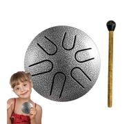 Xasbseulk Tambor de lengua de acero, tambor de lluvia para exteriores, 11 notas de 12 pulgadas, instrumento de percusión, tambor de mano con bolsa de cordón de 6 pulgadas, libro de música, mazos, púas