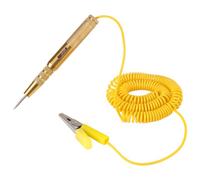 XASTRO Comprobador de Voltaje de Coche Herramienta para Auto DC 6V/12V/24 V, con luz de prueba de pinza de cocodrilo (Rojo Verde)