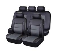 XATHKJOE 9 Piezas Fundas Asientos Coche, para BMW 3 Series F30/F31 (2012-2018) Fundas Asientos Coche universales, Funda Asiento Coche Delantera y Trasera,A/Black Grey