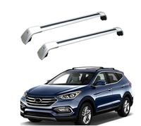 XATHKJOE Baca de Coche, para Hyundai Santa Fe 2013 2014 2015 2016 2017 2018 Barras de Techo para Coche Barra Transversal Accesorios Bacas Personalizadas Juego de portaequipajes,C
