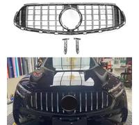 XATHKJOE Parrilla Frontal para Parachoques de Coche para Mercedes-Benz GLC X254 Sport 2023 Parrilla Frontal para radiador,Rejilla Parachoques Parrilla Delantera,B-Silver