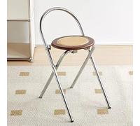 XAUBXYVR Reposapiés Plegable de ratán, Taburete portátil con Asientos Acolchados de ratán y Estructura de Acero, Silla Plegable para Desayuno, para Pub y Tienda. 35 x 45 x 67 cm (14 x 18 x 26 Pulgada