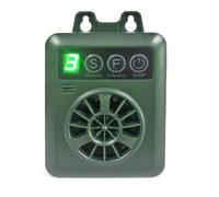 XAUCY Dispositivo antiladridos ultrasónico automático con 4 niveles de frecuencia de sensibilidad ajustables (verde)