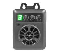 XAUCY Dispositivo antiladridos ultrasónico automático con 4 niveles de frecuencia de sensibilidad ajustables y eficaces (color negro)