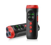 XAUCY Dispositivo ultrasónico disuasorio de ladridos de perro con pantalla de funciones, dispositivo de entrenamiento antiladridos, repelente de perros de triple núcleo con Flashlig, color rojo