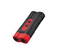 XAUCY Repelente ultrasónico de doble cabeza para perros, dispositivo de entrenamiento de perros recargable por USB, dispositivo de alta potencia anti ladridos con linterna LED (rojo)