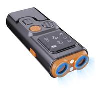 XAUCY Repelente ultrasónico de perros y mascotas, dispositivo de entrenamiento para perros, recargable, antiladridos, dispositivo disuasorio con linterna LED