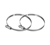 Xavax | Abrazadera para manguera, acero inoxidable, 90-110 mm, 2 uds, Plata