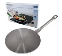 Xavax | Adaptador induccion 23,5 cm difusor Calor Cocina Acero | Placa difusora para inducción. Permite usar ollas no inductivas. Acero y aluminio. Mango aislante. Apto lavavajillas.