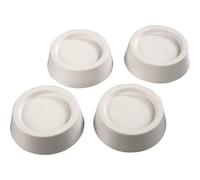 Xavax | Amortiguador de Vibraciones para Lavadora y Secadora de TPR, Blanco | Soporte antivibración Antideslizante para electrodomésticos con reducción de Ruido y protección del Suelo, 4 uds