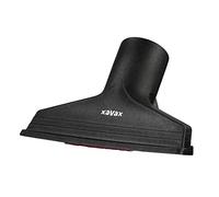 Xavax | Boquilla tapicerías aspiradora, Compatible 32 y 35 mm, Negro | Doble recogehilos para pelos y pelusas, articulación giratoria, ideal para sofás, colchones y cojines