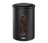 Xavax | Bote para Almacenar Café de Acero Inoxidable (Gran Capacidad, Más de 1KG, Apto para Cualquier Alimento) Color Negro Mate